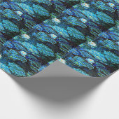 Monet - Watergelilies (blauw) Cadeaupapier (Hoek)