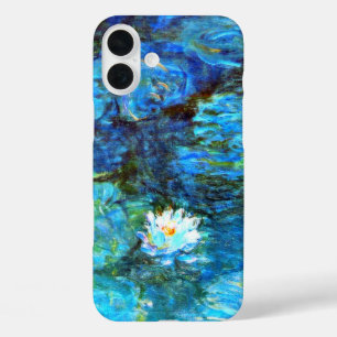 Monet - Watergelilies (blauw) iPhone 16 Plus Hoesje