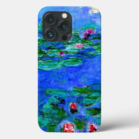 Monet - Watergelilies (rood) Case-Mate iPhone Case (Achterkant)