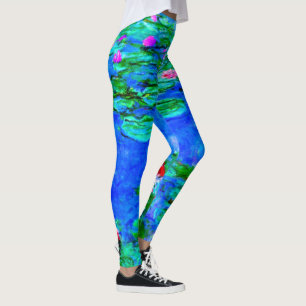Monet - Watergelilies (rood) Leggings