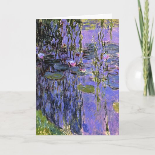 Monet - Waterlelies, 1916-1919, lavendel Kaart (Voorkant)