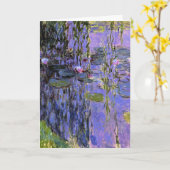Monet - Waterlelies, 1916-1919, lavendel Kaart (Gele Bloem)