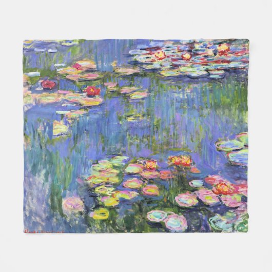 Monet - Waterlelies, 1916 Fleece Dekbed (Voorkant (Horizontaal))