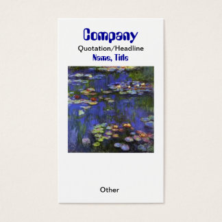 Monet Waterlelies Aangepaste Oorbel Display / Busi Visitekaartjes