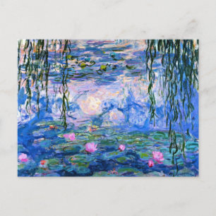 Monet - Waterlelies, kunstwerk 1919 Briefkaart