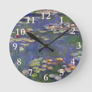 Monet Waterlelies Meesterwerk Schilderij Ronde Klok
