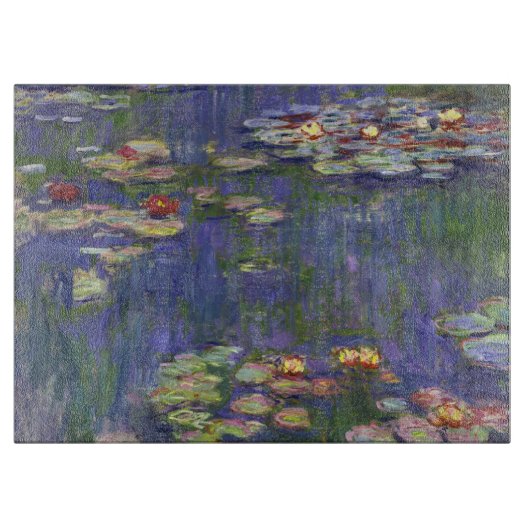 Monet Waterlelies Meesterwerk Schilderij Snijplank (Voorkant)