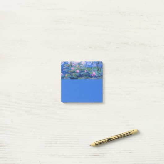 Monet Waterlilies Post-it® Notes (Op bureau)