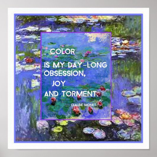 Monet Waterlilies Poster (Voorkant)