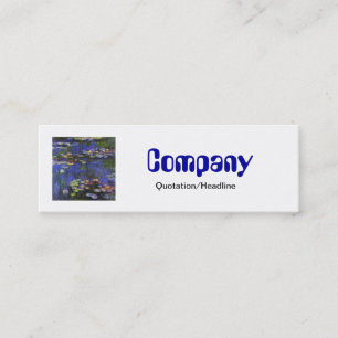 Monet Waterlilies Skinny Visitekaartje