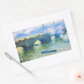 Monet - Waterloo Bridge, London, Rechthoekige Sticker (Envelop)
