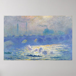 Monet - Waterloorbrug Poster
