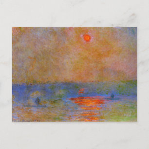 Monet - Waterloorbrug, zonlicht in de mist Briefkaart