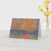 Monet - Waterloorbrug, zonlicht in de mist, Kaart (Gele Bloem)