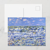 Monet - Waves Breaking, beroemd kunstwerk Briefkaart (Voorkant / Achterkant)