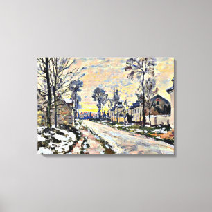Monet - Weg naar Louveciennes, Impressionisme Canvas Afdruk