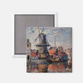 Monet - Windmolen op het Onbekende Canal-Amsterdam Magneet (Voorkant / Achterkant)