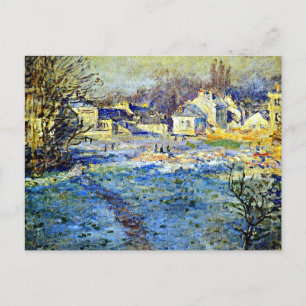 Monet - witte vorst, briefkaart