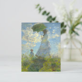 Monet Woman avec du papier parasol (Debout devant)