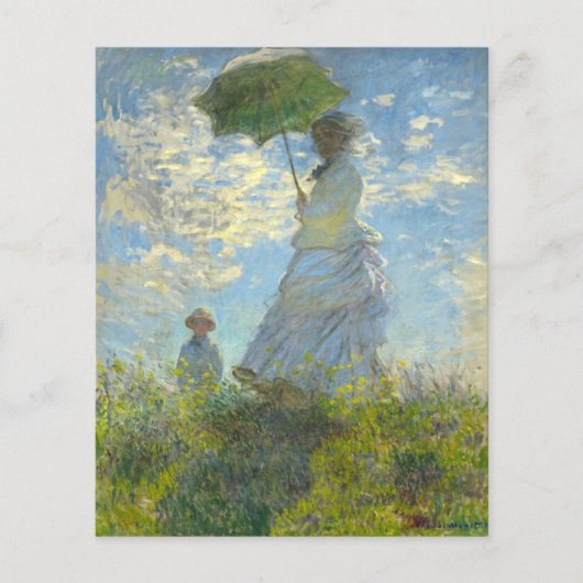 Monet Woman avec du papier parasol (Devant)