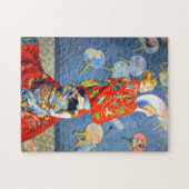 Monet Woman in het Japanse kostuum Legpuzzel (Horizontaal)