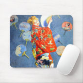 Monet Woman in het Japanse kostuum Muismat (Met muis)