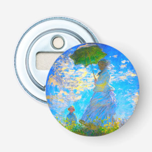 Monet Woman met een parasol Button Flesopener