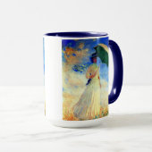 Monet Woman met een parasol die recht onder ogen s Mok (Voorkant rechts)