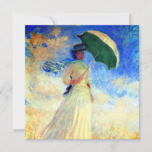 Monet Woman met een parasol die recht onder ogen s Save The Date