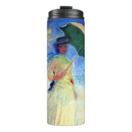 Monet Woman met een parasol die recht onder ogen s Thermosbeker