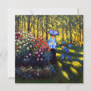 Monet Woman met een parasol in de tuin Kaart