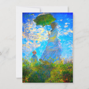Monet Woman met een parasol Kaart