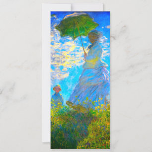 Monet Woman met een parasol Kaart