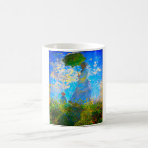 Monet Woman met een parasol Koffiemok