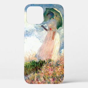 Monet Woman met een parasol links iPhone 12 Hoesje