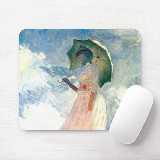 Monet Woman met een parasol links Muismat (Met muis)