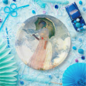 Monet Woman met een parasol links Papieren Bordje (Feest)