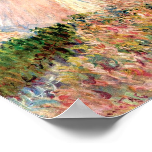 Monet Woman met een parasol links Poster (Hoek)