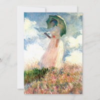 Monet Woman met een parasol links
