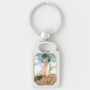 Monet Woman met een parasol links Sleutelhanger
