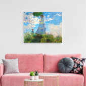 Monet Woman Parasol Impressionisme Canvas Afdruk (Insitu (Woonkamer))