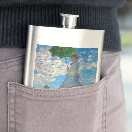 Monet Woman Parasol Impressionisme Flacon (Voorbeeld)