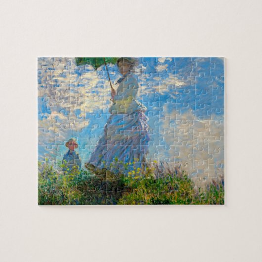 Monet Woman Parasol Impressionisme Legpuzzel (Horizontaal)