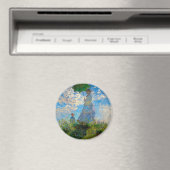 Monet Woman Parasol Impressionisme Magneet (Insitu (Vaatwasser))