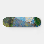 Monet Woman Parasol Impressionisme Skateboard (Horizontaal)