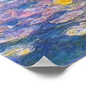 Monet Yellow Water Lilie Poster (Hoek)