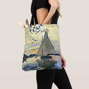 Monet - Zeilboot bij le Petit Gennevilliers Draagtas