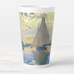 Monet Zeilboot bij Le Petit-Gennevilliers Latte Mok