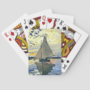 Monet - Zeilboot bij le Petit Gennevilliers Pokerkaarten