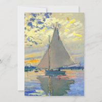 Monet Zeilboot bij Le Petit-Gennevilliers